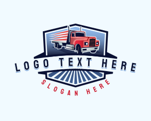 Tow Truck - Trucking Cargo Courier logo design