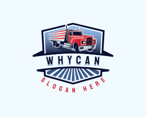 Trucking Cargo Courier Logo