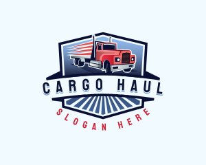 Trucking Cargo Courier logo design