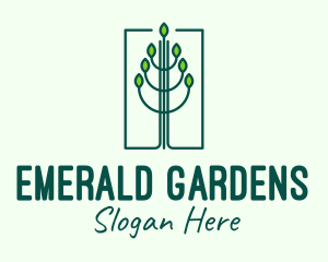 Green Environmental Forest logo design