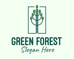 Green Environmental Forest logo design