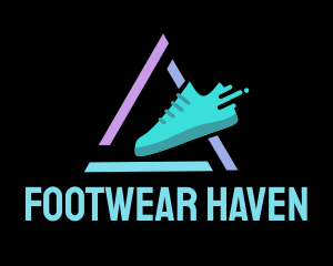 Sneaker Running Shoes logo design