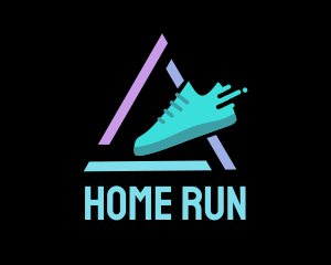 Sneaker Running Shoes logo design