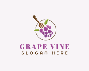 Grapes - Grape Fruit Meal logo design