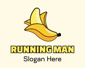 Banana Fruit Peel Logo
