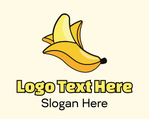 Banana Fruit Peel Logo