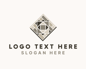 Home Improvement - Floor Tile Pattern logo design