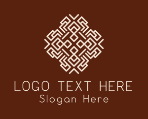 Interlaced - Fashion Tailoring Textile logo design