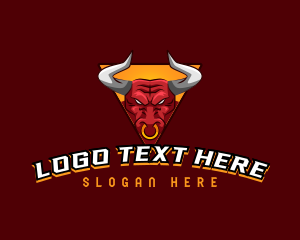 Ox - Bull Horn Gaming logo design
