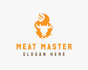 Fire Beef Steakhouse  logo design