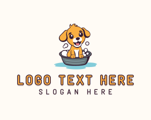 Vet - Puppy Dog Bath logo design