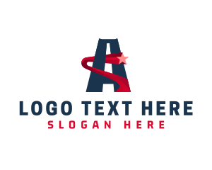 Letter A - Star Media Production logo design