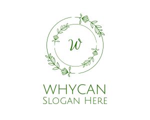 Meditation - Floral Natural Wreath logo design