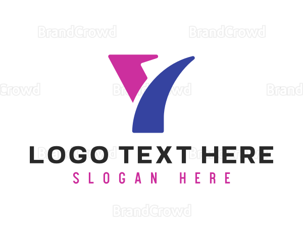 Purple Letter Y Logo