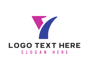 Removalist - Purple Letter Y logo design