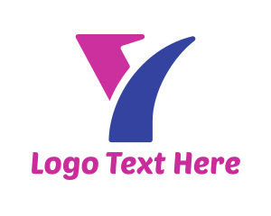 Letter Y - Blue & Purple Letter Y logo design
