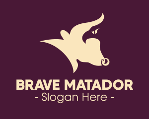 Bullfighter - Eagle Bull Animal logo design