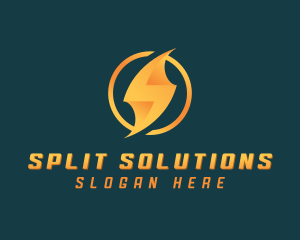 Bolt Lightning Letter S logo design