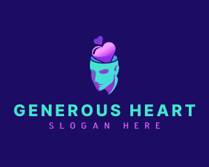 Mental Heart Psychology  logo design