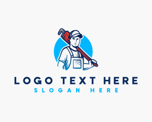 Tools - Handyman Plumber Wrench logo design