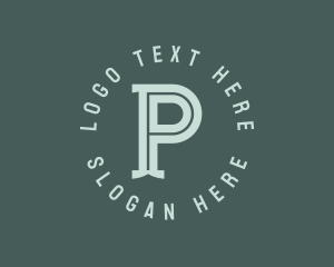 Classic - University Varsity Team Letter P logo design