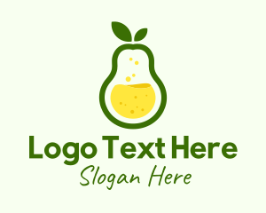 Farmers Market - Healthy Pear Juice logo design