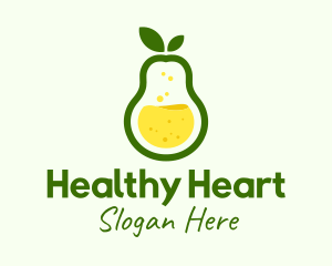 Healthy Pear Juice logo design