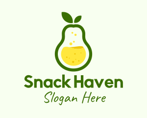 Healthy Pear Juice logo design