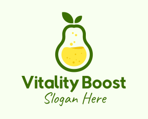 Healthy Pear Juice logo design