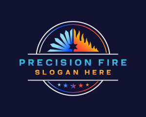 Ice Fire Temperature logo design