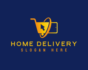 Online Shopping Cart logo design