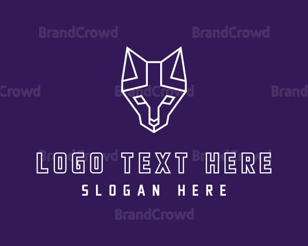 Geometric Wild Cat Logo