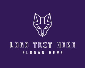 Minimalist - Geometric Wild Cat logo design