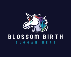 Videogames - Horse Unicorn Gaming logo design