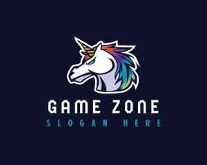 Horse Unicorn Gaming logo design