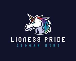 Horse Unicorn Gaming logo design