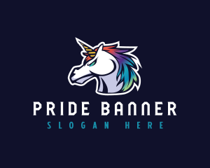 Horse Unicorn Gaming logo design