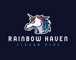 Horse Unicorn Gaming logo design