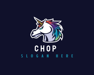 Online - Horse Unicorn Gaming logo design