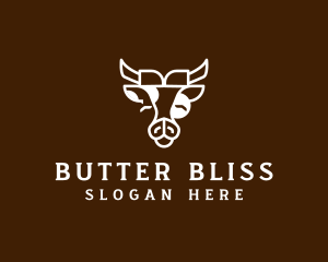 Butter - Cow Farm Animal logo design