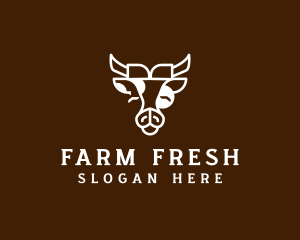 Cow Farm Animal logo design