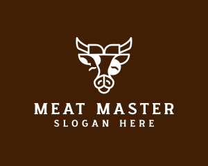 Cow Farm Animal logo design