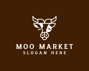 Cow Farm Animal logo design