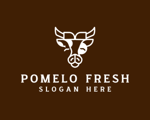 Cow Farm Animal logo design