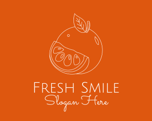 Fresh Orange Fruit logo design