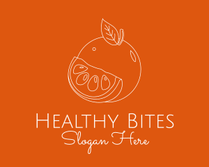 Fresh Orange Fruit logo design