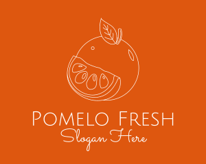 Fresh Orange Fruit logo design