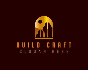 Construction Building Realty logo design