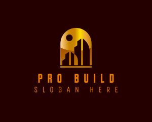 Construction Building Realty logo design