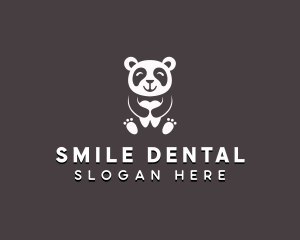 Panda Dental Tooth logo design